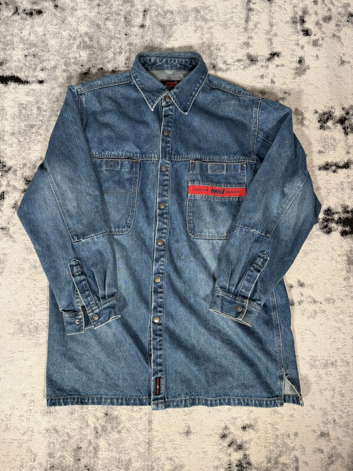 Mecca Y2K Mecca Jeans Denim Embroidery Jacket Size US L / EU 52-54 / 3 - 3 Thumbnail