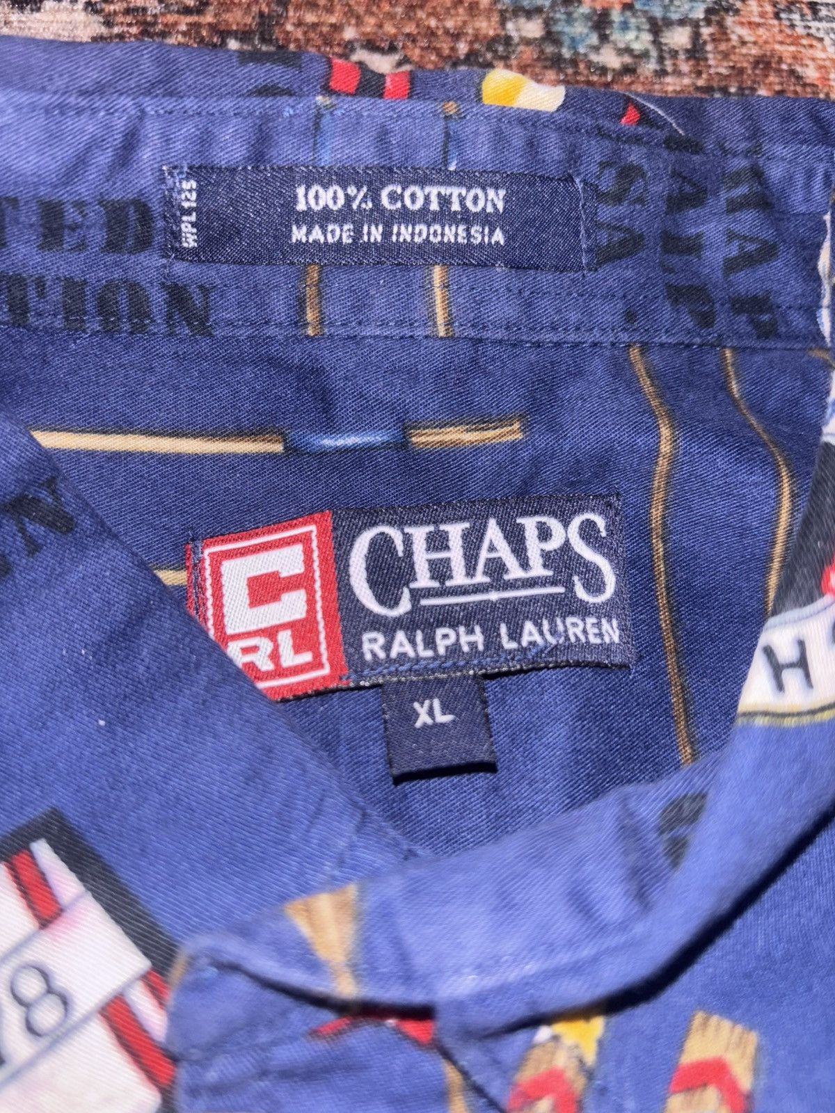 Chaps Ralph Lauren Vintage full print chaos Ralph Lauren button up Size US XL / EU 56 / 4 - 4 Thumbnail