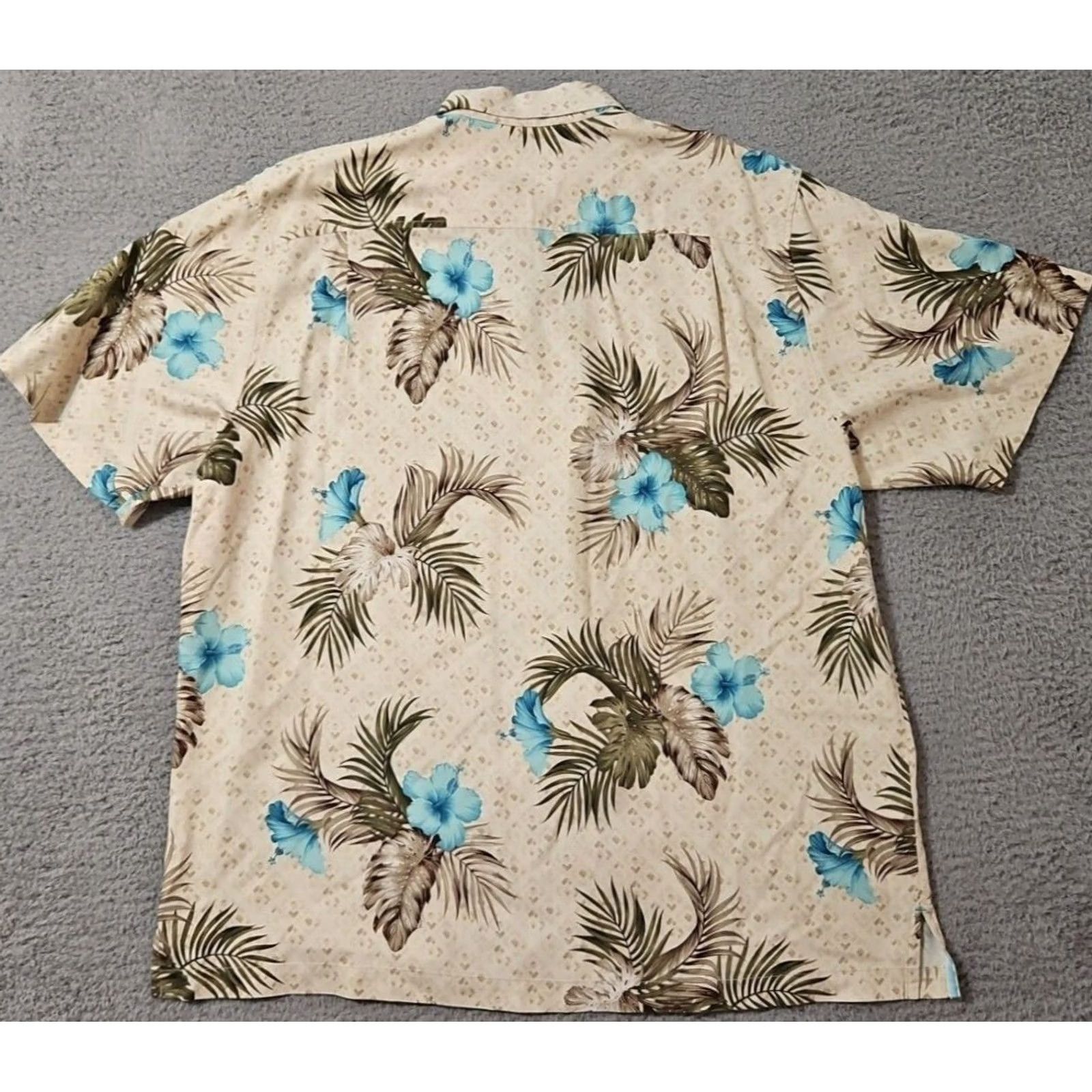 Tommy Bahama Tommy Bahama Hawaiian Shirt 100% Silk Floral Yellow Mens Size XL Size US XL / EU 56 / 4 - 2 Thumbnail
