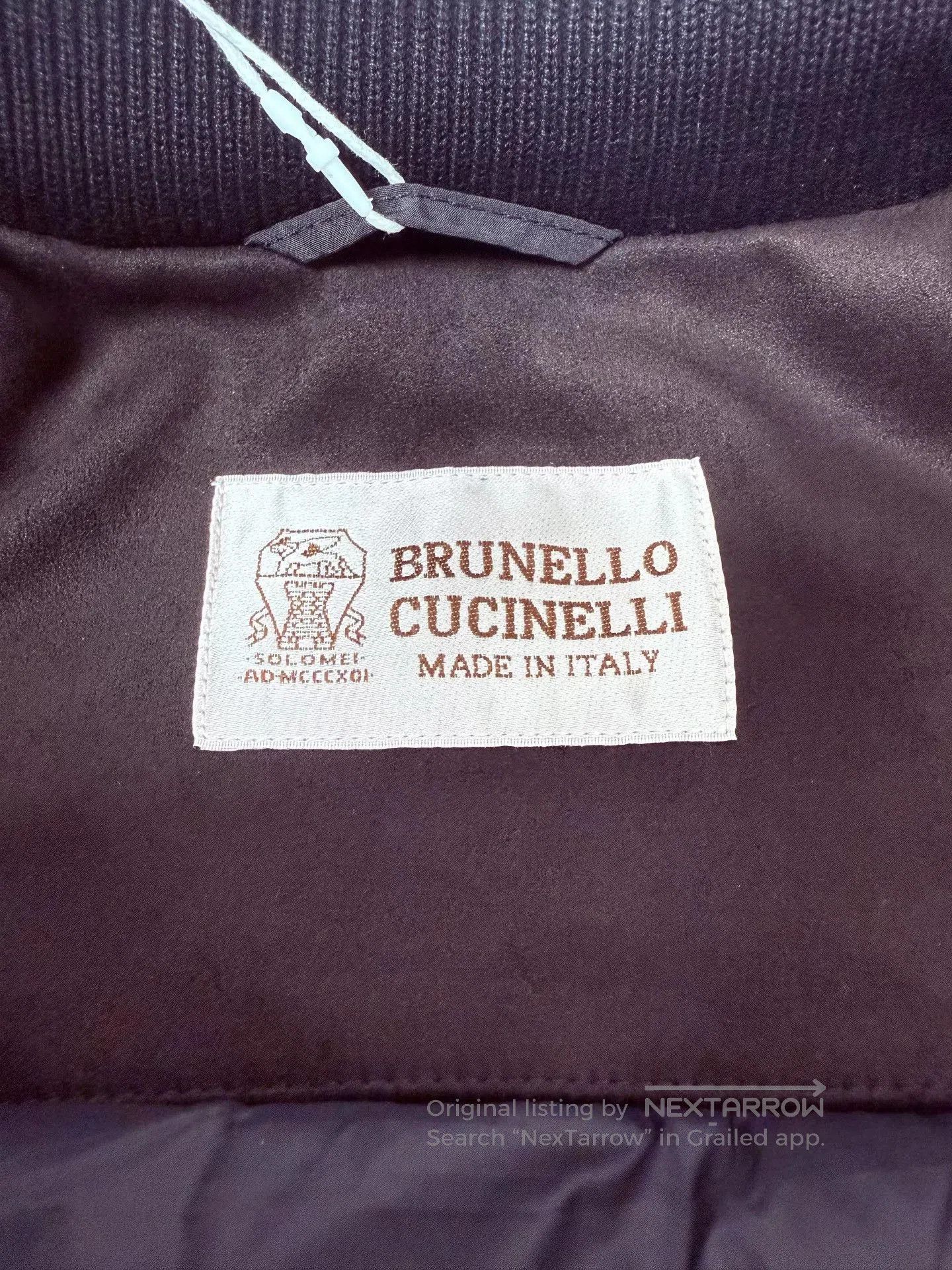 Brunello Cucinelli Brunello Cucinelli Black Brown Down Coat. Size US L / EU 52-54 / 3 - 5 Thumbnail