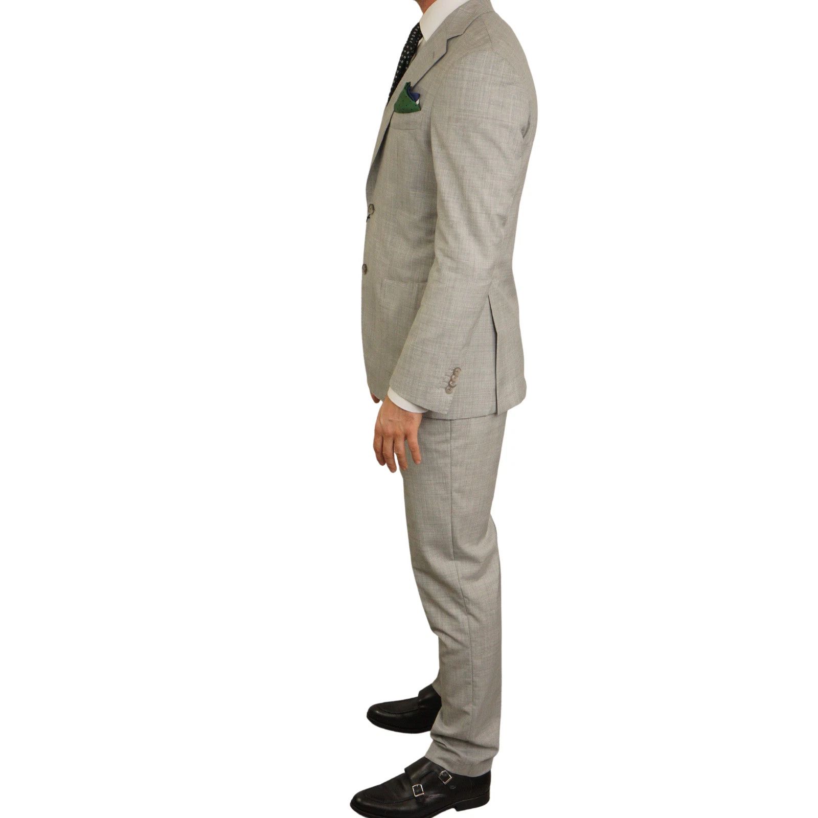 Suitsupply Men Suitsupply Suit Havana Patch HL Grey Pure Wool US38 Size 38R - 4 Thumbnail