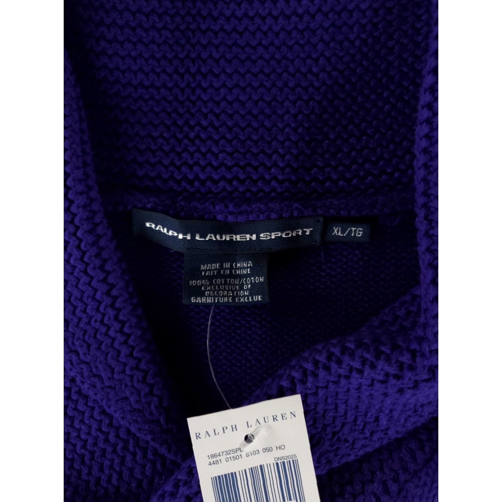 Polo Ralph Lauren Ralph Lauren Sport Pullover Shawl Collar Cotton Sweater Purple Womens XL NWT Size XL / US 12-14 / IT 48-50 - 4 Thumbnail