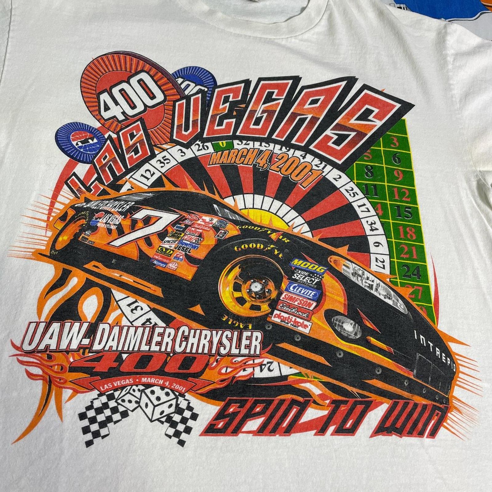 Chase Authentics × NASCAR × Vintage Vintage 2001 NASCAR Cars Direct 400 Las Vegas Speedway Tee Size US L / EU 52-54 / 3 - 3 Thumbnail