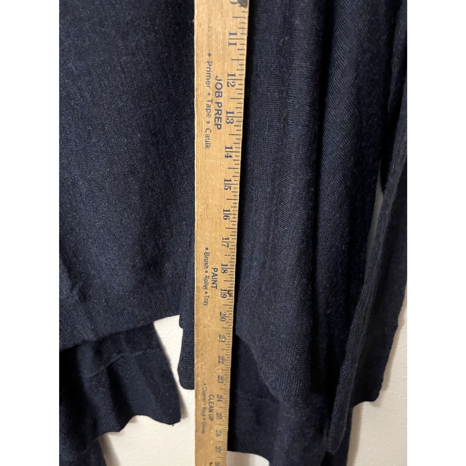 H&M VINTAGE H&M Womens Cardigan Sweater Open Front Knit Chunky Knit Long Sleeve Collared Casual Fall Winter XS/S Blue Women Size XS / US 0-2 / IT 36-38 - 4 Thumbnail
