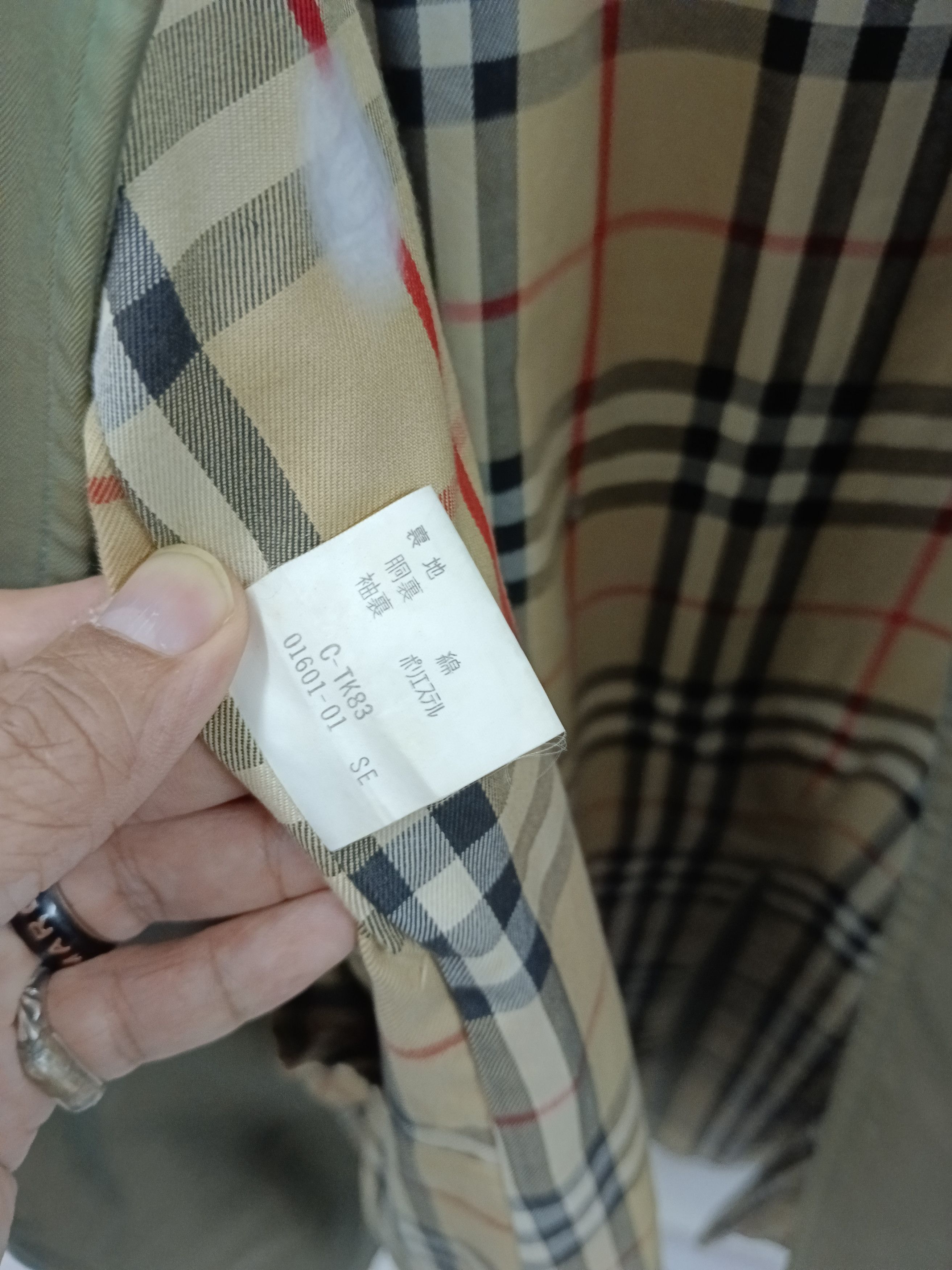 Burberry Vintage Burberrys Iridescent Olive Balmacaan Coat Nova Check Size US M / EU 48-50 / 2 - 6 Thumbnail