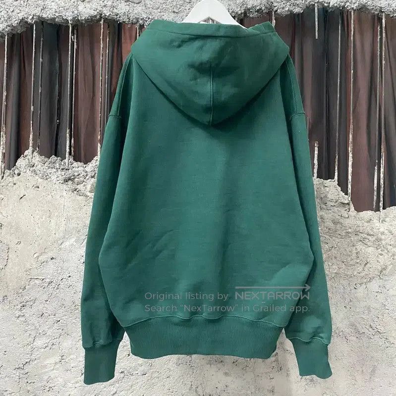 AMI AMI Long Sleeve Hoodie in Green . Size L / US 10 / IT 46 - 2 Thumbnail