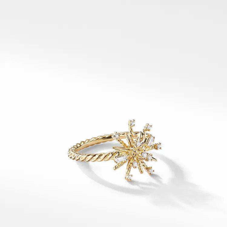 David Yurman o1s1wg111025 R13518D /Size 9 / Ring with Diamonds in Golden Size ONE SIZE - 1 Thumbnail