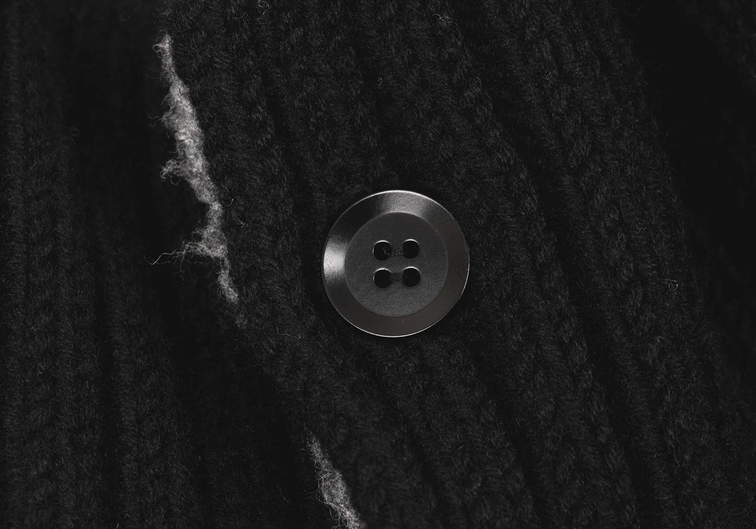 Yohji Yamamoto Yohji Yamamoto Knit Jacket in Black Size US L / EU 52-54 / 3 - 7 Thumbnail