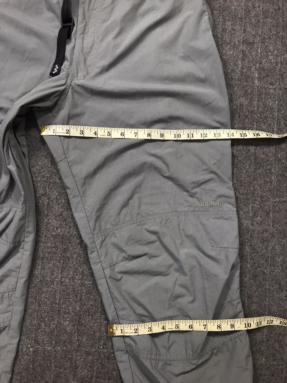 Montbell Mont Bell Outdoor Grey Thin Slack Pant Trouser Double Knee Size US 31 - 12 Thumbnail
