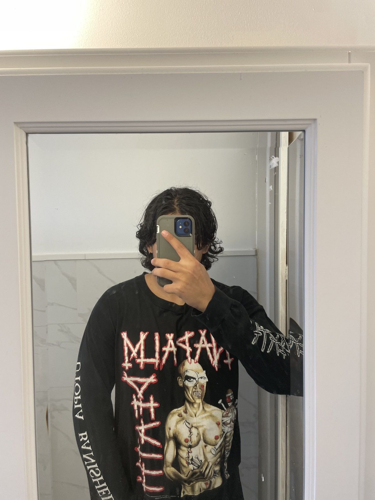 Vintage Rare 1991 Napalm Death Utopia Banished L/S Size US XL / EU 56 / 4 - 10 Thumbnail
