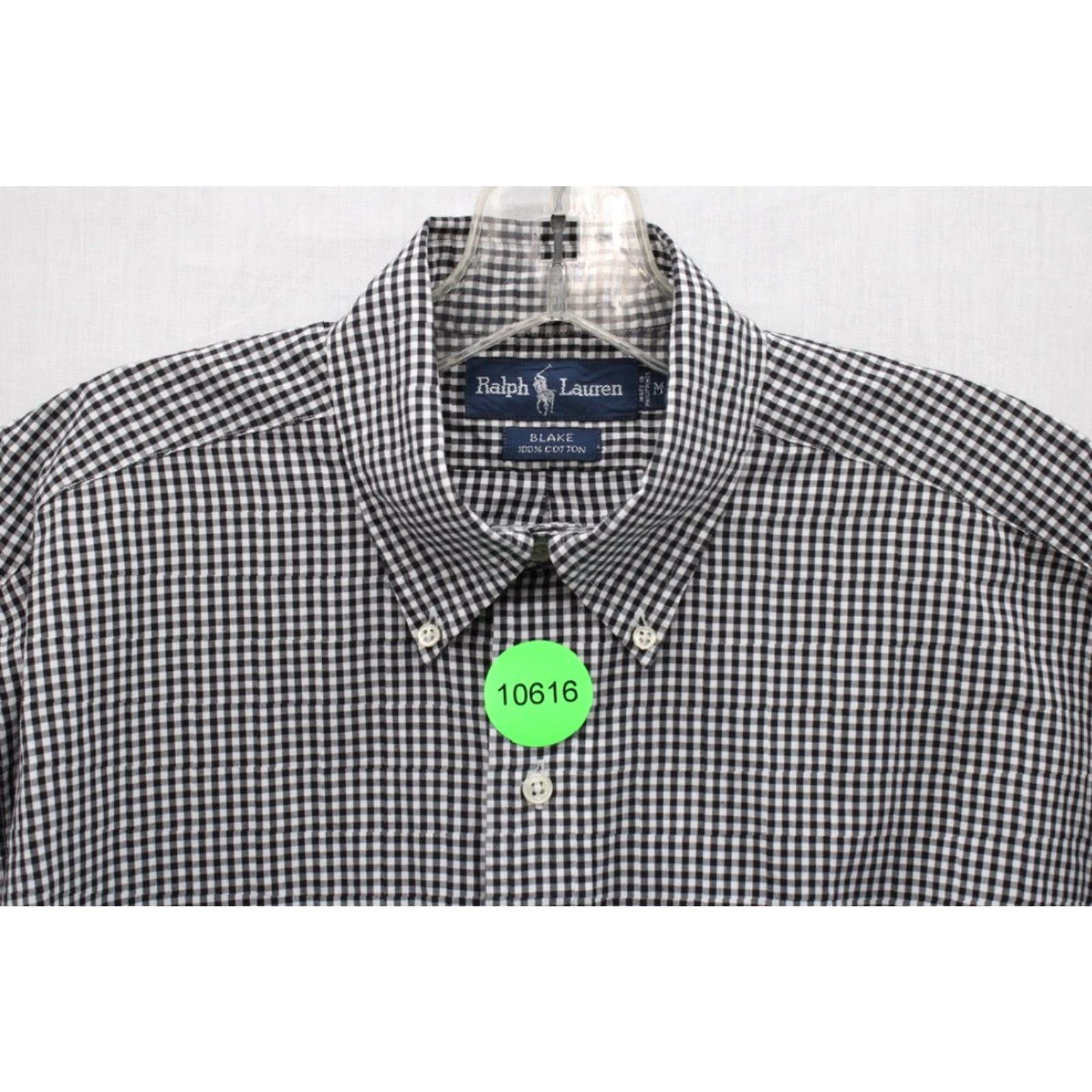 Ralph Lauren VINTAGE Ralph Lauren Blake Shirt Men's Medium Black Gingham Plaid Pony Preppy Size US M / EU 48-50 / 2 - 8 Thumbnail