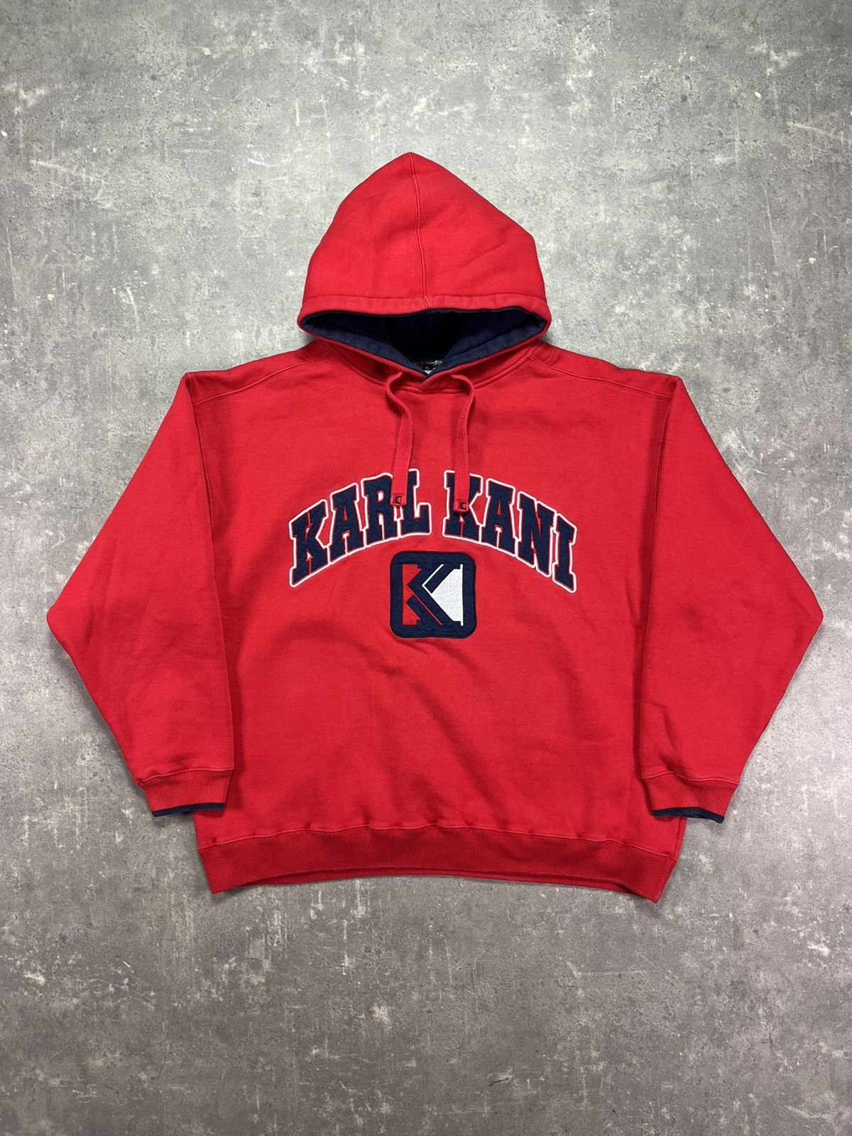 Karl Kani Karl Kani Jeans Big Logo Baggy Boxy Rare Hoodie XL XXL Size US XL / EU 56 / 4 - 1 Thumbnail
