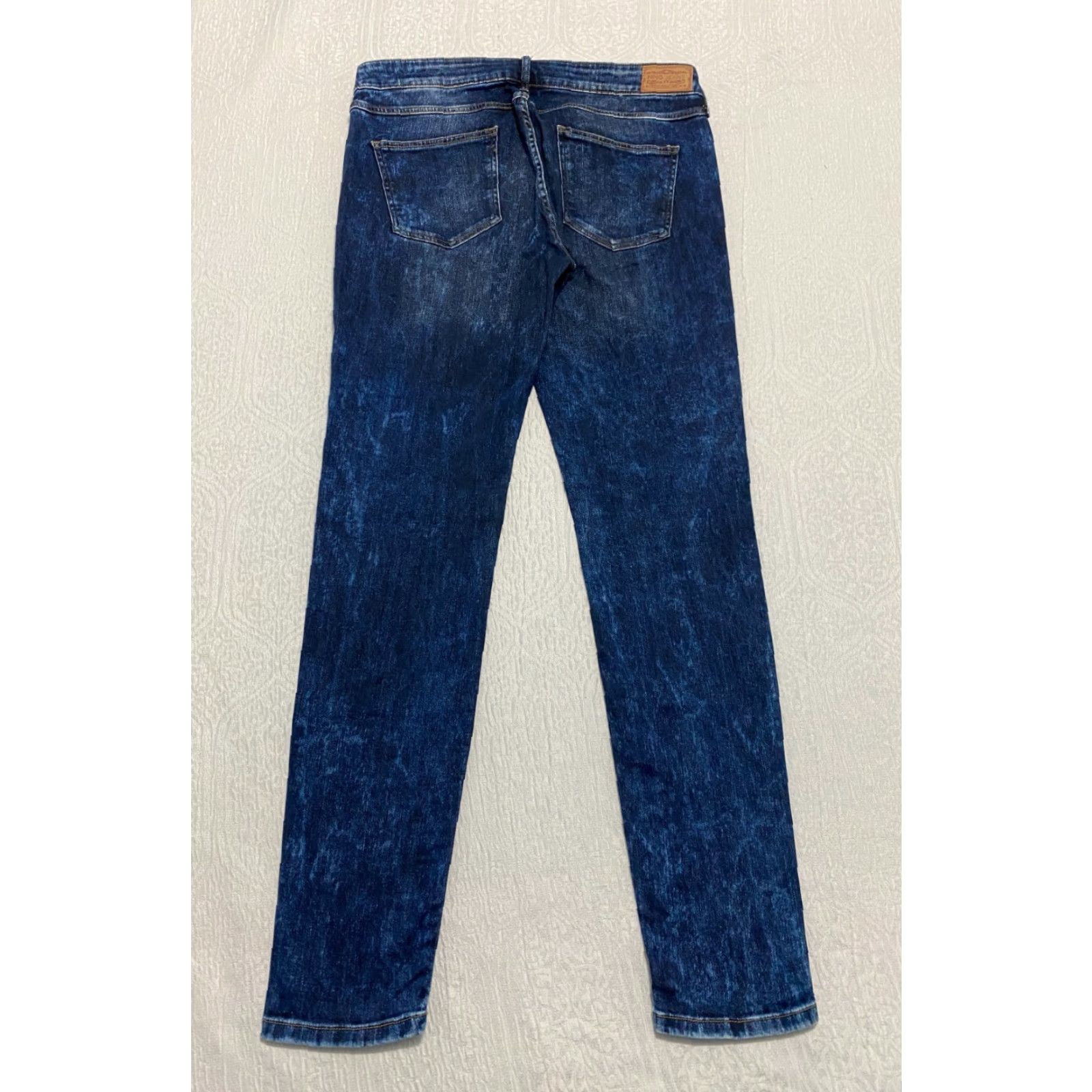 AG Jeans MNG Jeans Womens Jeans Slim Skinny Blue 14 Stretch Acid Wash 5-Pocket Denim Mid Rise Size 24" / US 00 / IT 34 - 2 Thumbnail