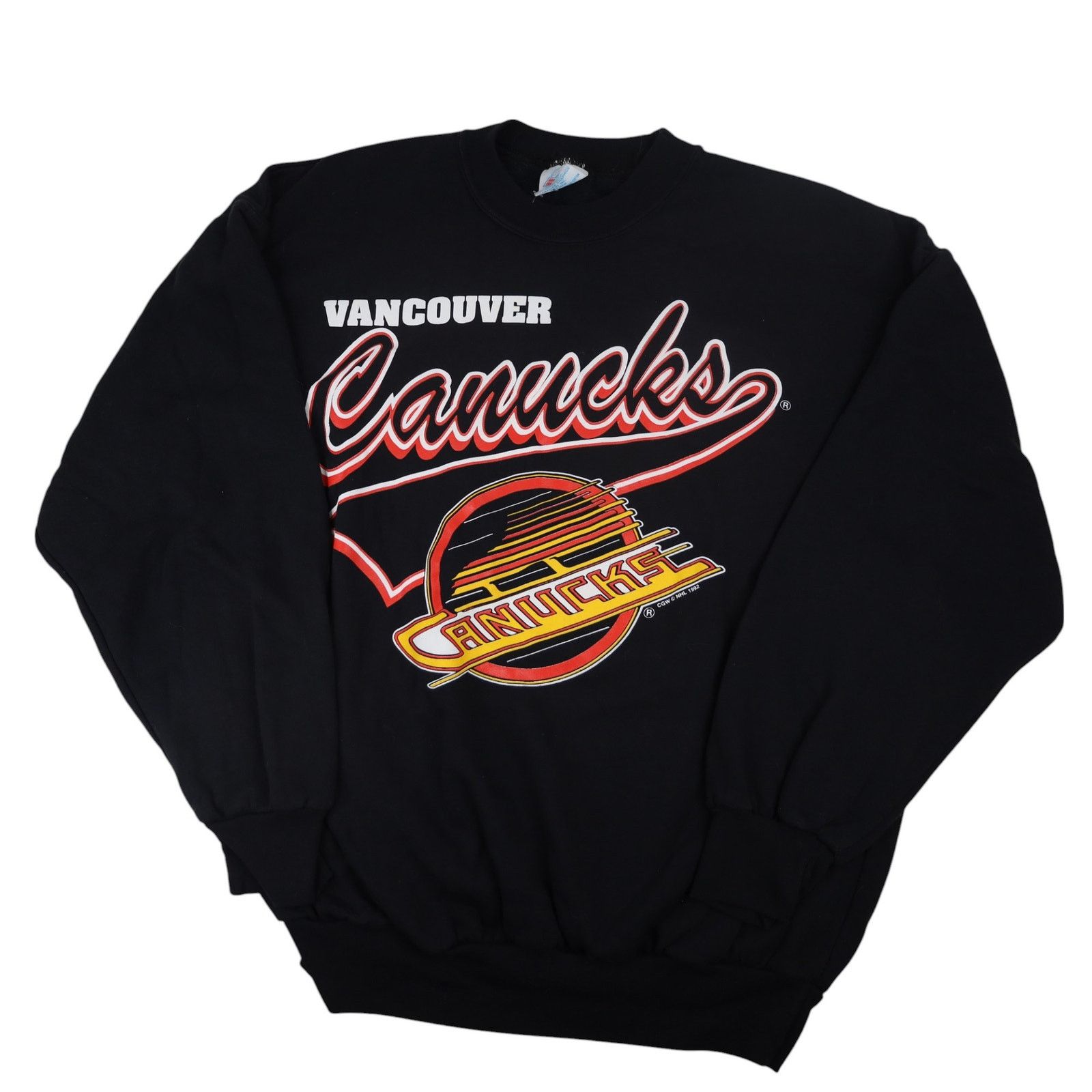 NHL × Vintage Vintage 90s Vancouver Canucks Hockey Graphic Sweatshirt Size US M / EU 48-50 / 2 - 1 Thumbnail