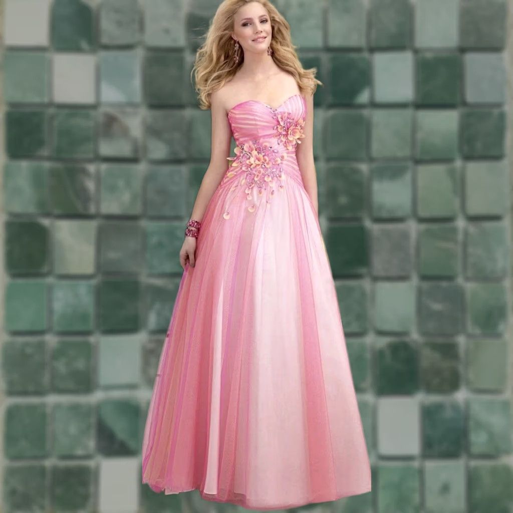 Vintage Alyce Paris Prom Dress Gown Style 6059 Wildrose Pink Size 10 Womens Size ONE SIZE - 1 Thumbnail