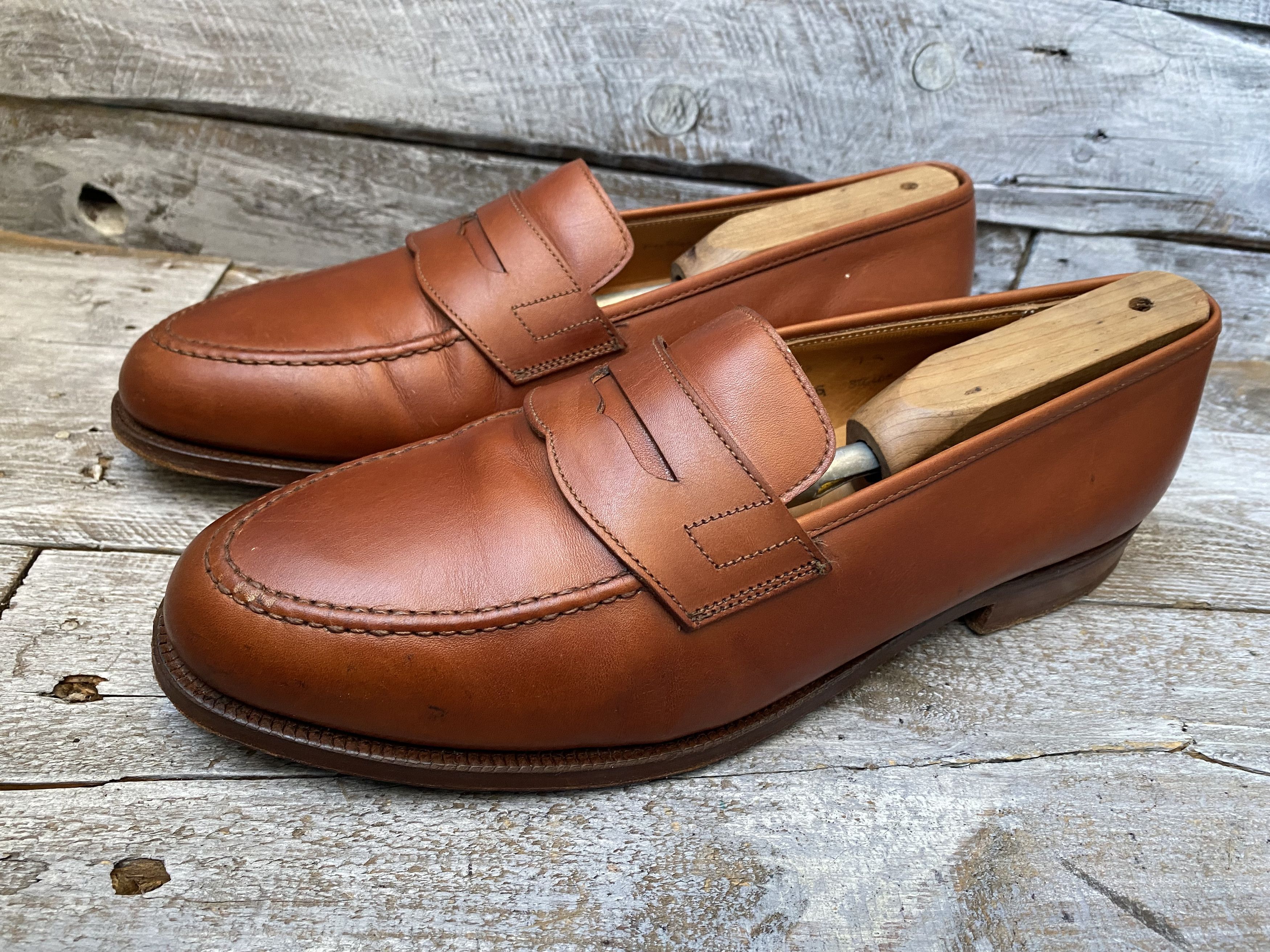 Crockett & Jones Crockett and jones brown penny loafers Uk 9G Size US 10 / EU 43 - 8 Thumbnail