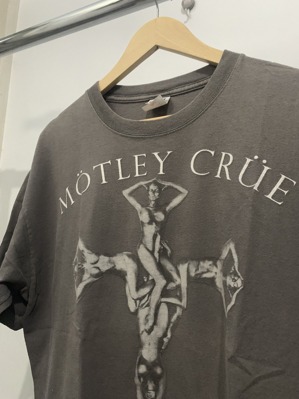 image of Band Tees x Vintage 00S Moutley Crue Saints Of Los Angeles Tour Tees in Grey, Men's (Size XL)