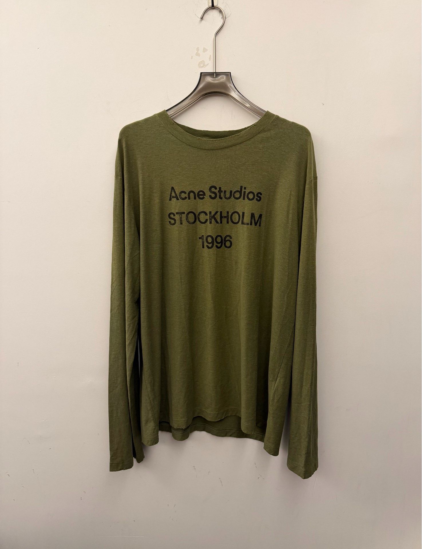 Acne Studios Acne Studios SS23 1996 Logo Long Sleeve T-Shirt L Size US L / EU 52-54 / 3 - 1 Thumbnail