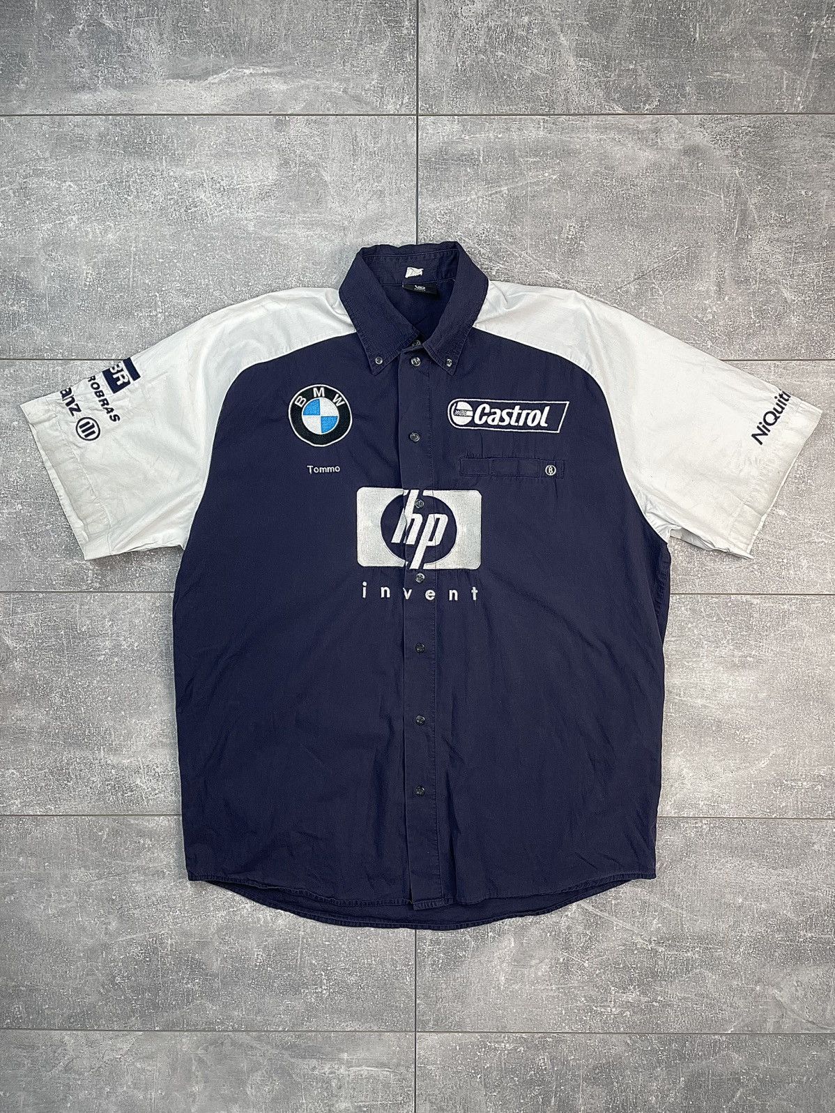 BMW × Formula 1 BMW Williams F1 Team Racing Short Shirt Bogner Vintage Size US L / EU 52-54 / 3 - 1 Thumbnail