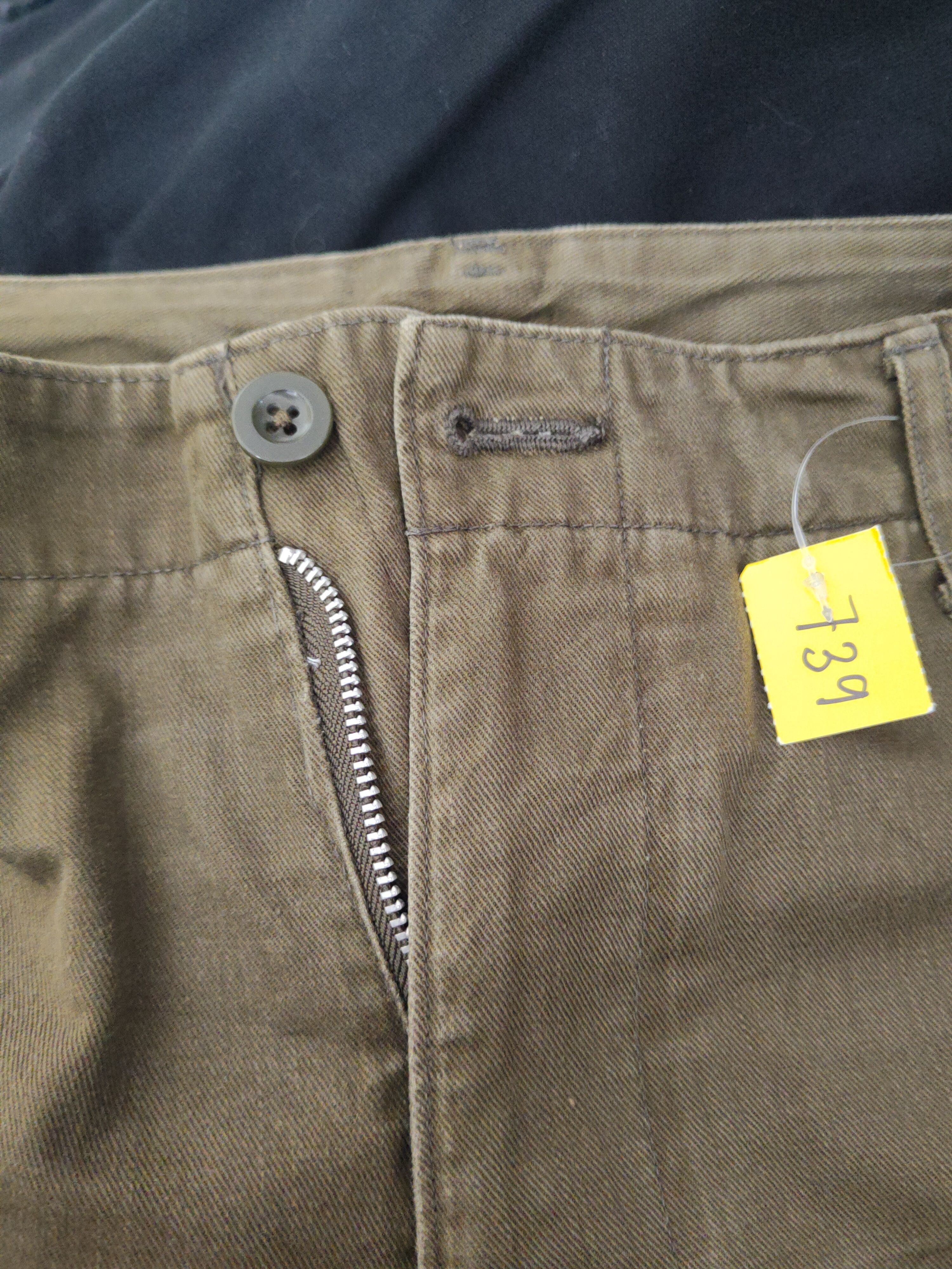 Japanese Brand DLL Tabloid News Olive Multipocket Tactical Cargo Pants #739 Size US 31 - 14 Thumbnail