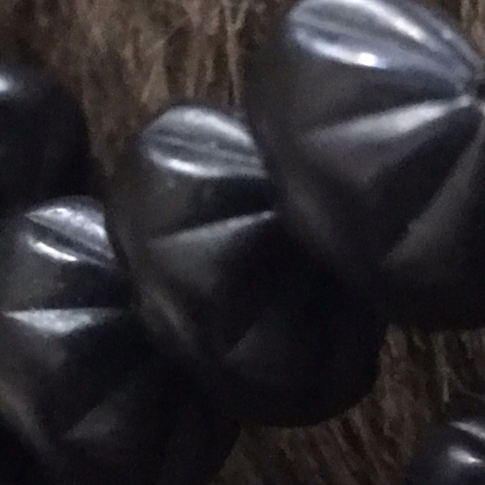 Vintage Vintage black textured disc bead necklace Size ONE SIZE - 8 Thumbnail
