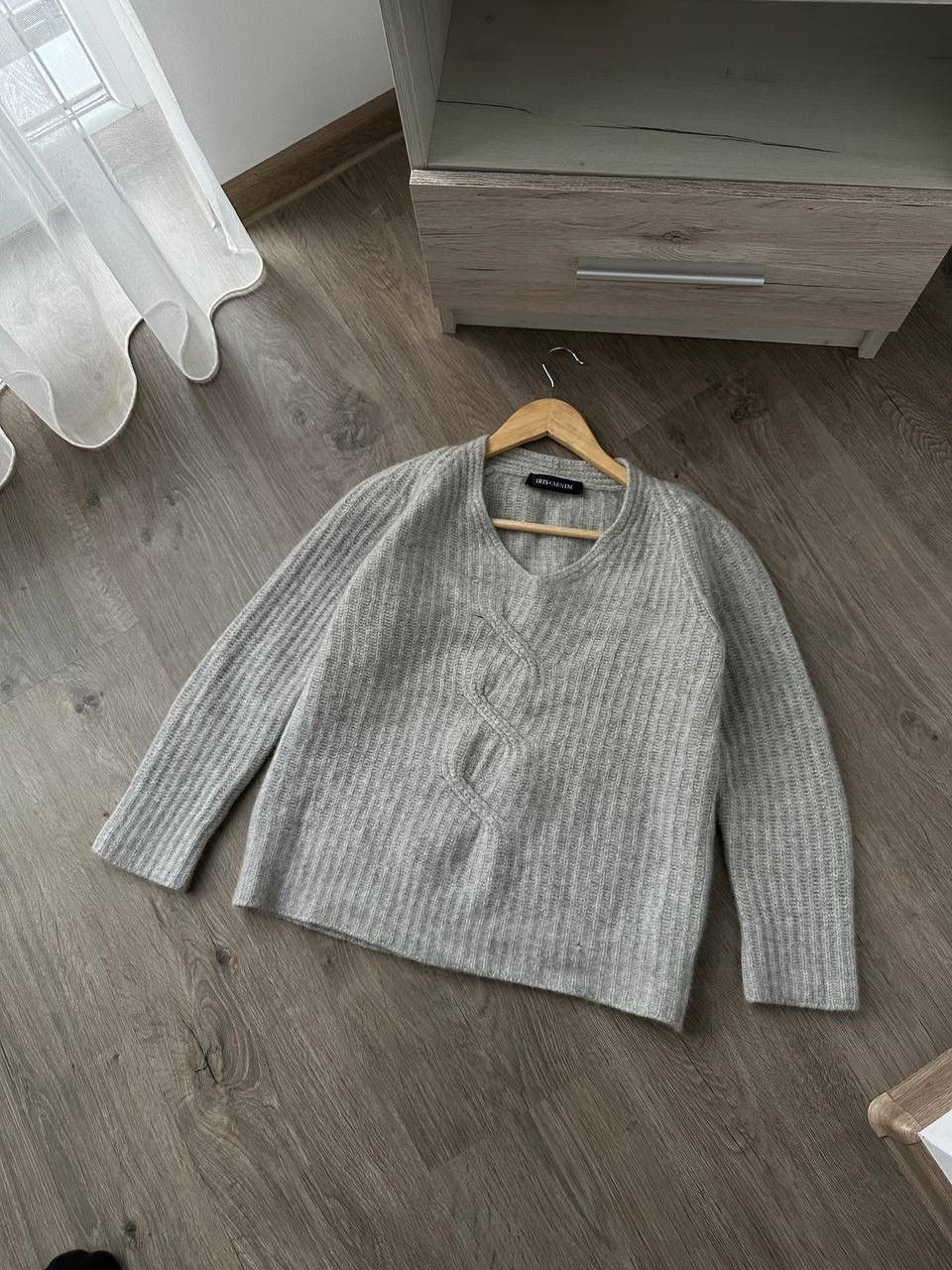 Iris von Arnim × Vintage Vintage Iris Von Arnim Cashmere Gray Knit Sweater Size M / US 6-8 / IT 42-44 - 3 Thumbnail