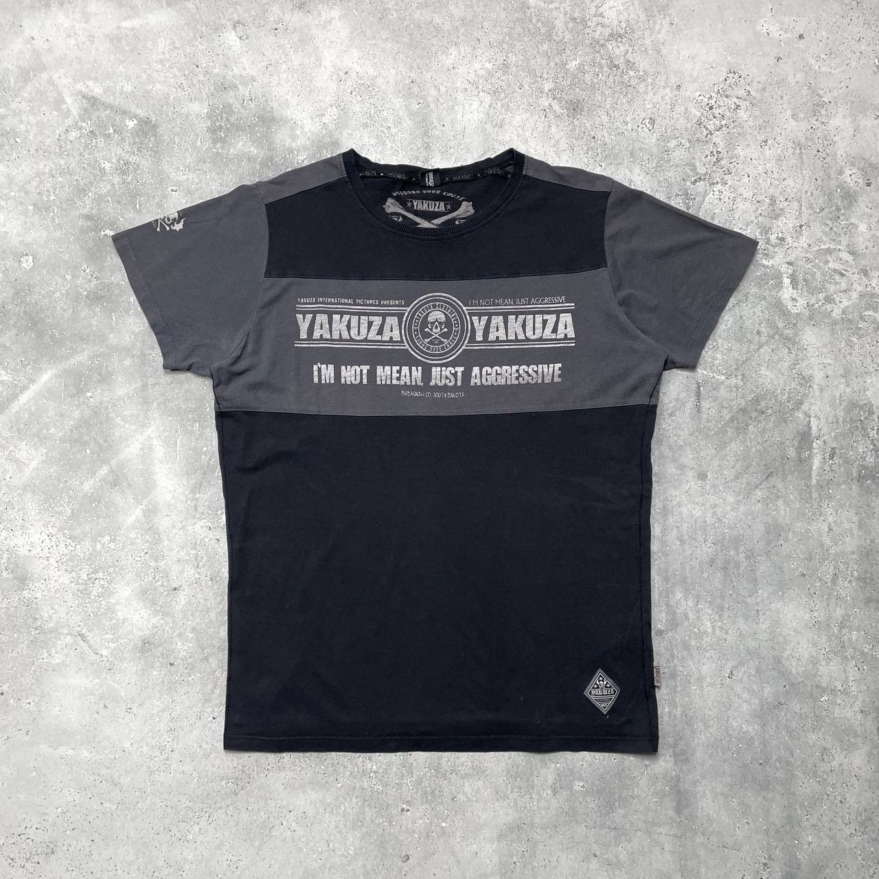 Japanese Brand Yakuza Aggressive Y2K T Shirt Black/ Gray Size XL Size US XL / EU 56 / 4 - 2 Thumbnail