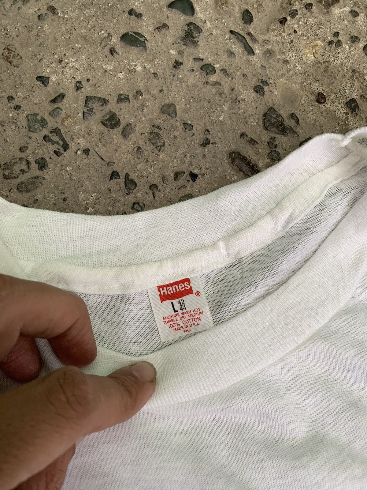 Hanes Vintage Hanes blank T shirt Size US L / EU 52-54 / 3 - 5 Thumbnail