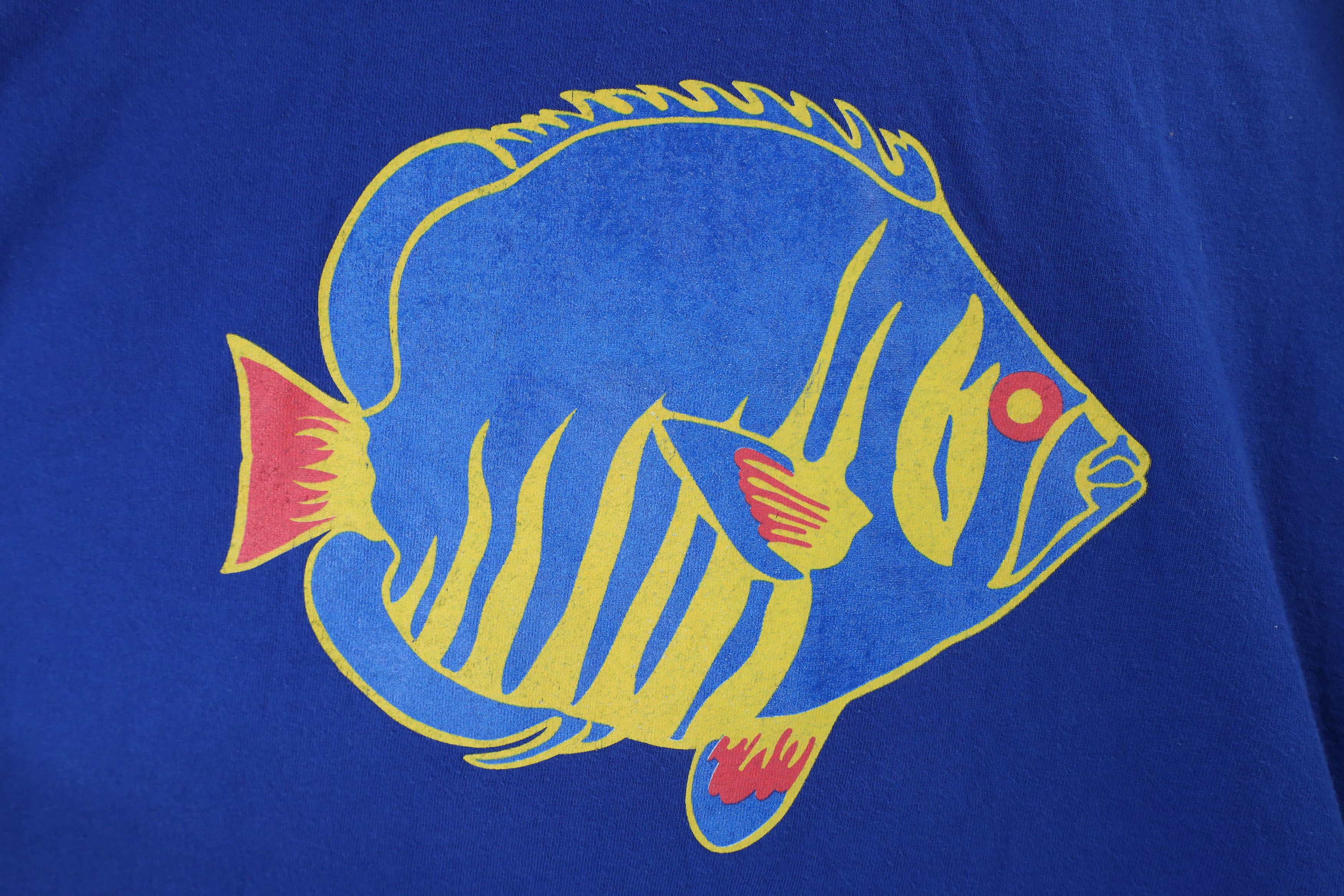 Nautica × Vintage Vintage 90s Nautica Out Caribe Fish Short Sleeve T-Shirt USA Size US L / EU 52-54 / 3 - 6 Thumbnail