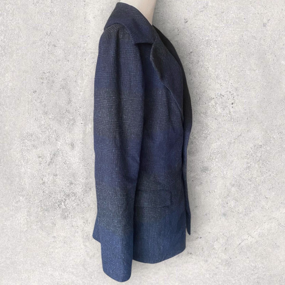 Yohji Yamamoto Yohji Yamamoto Cashmere Blend Gradience Plaid Blazer Size S / US 4 / IT 40 - 5 Thumbnail