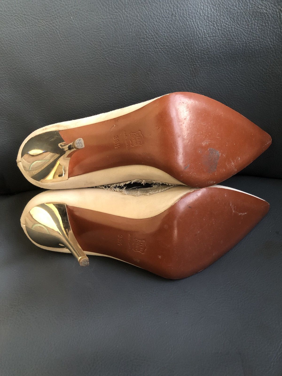 Lanvin Lanvin Beige Women’s Heels Size 38.5 Size US 7.5 / IT 37.5 - 16 Thumbnail