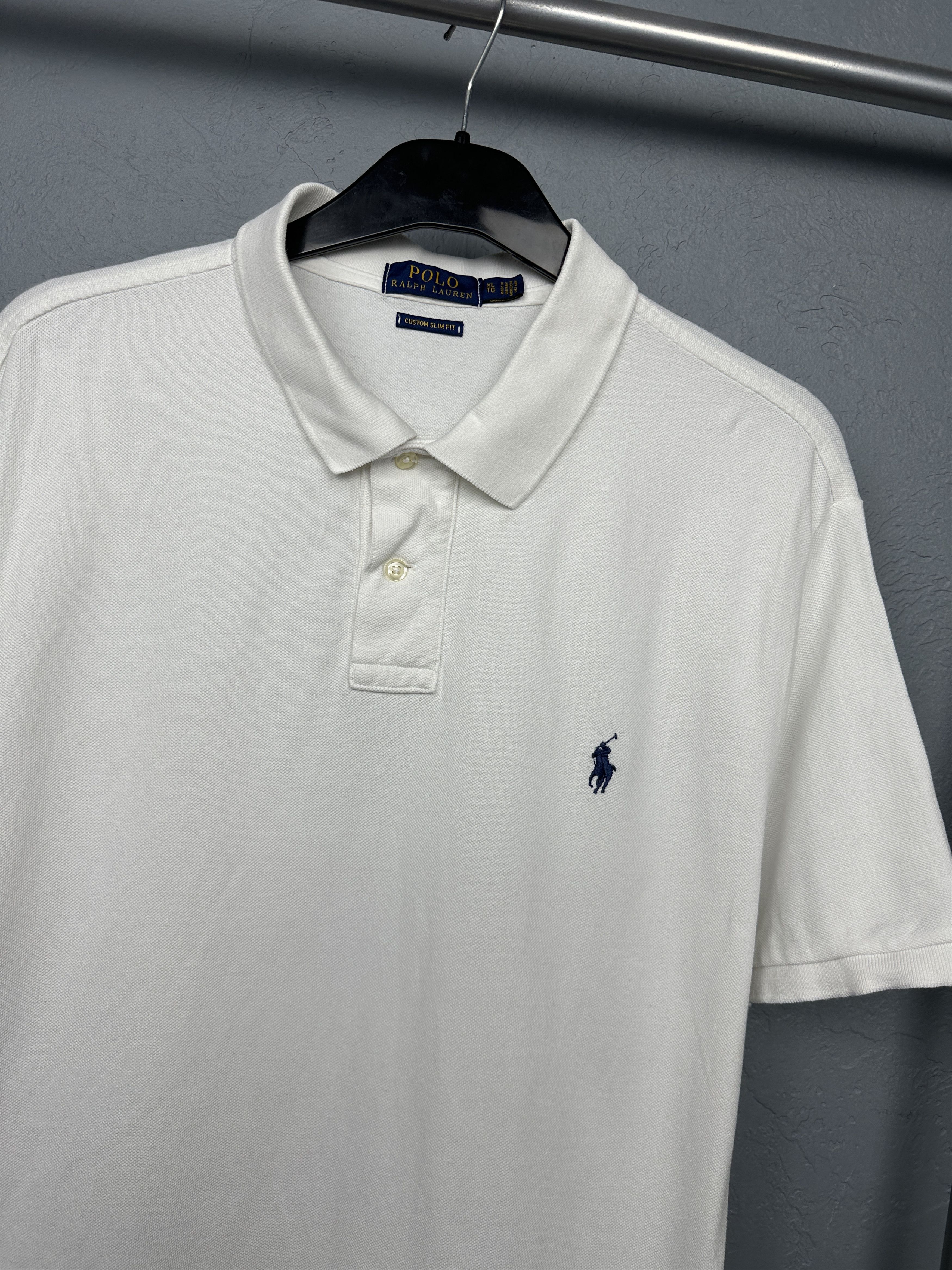 Polo Ralph Lauren Polo Ralph Lauren Mens White Polo Shirt Size US XL / EU 56 / 4 - 2 Thumbnail