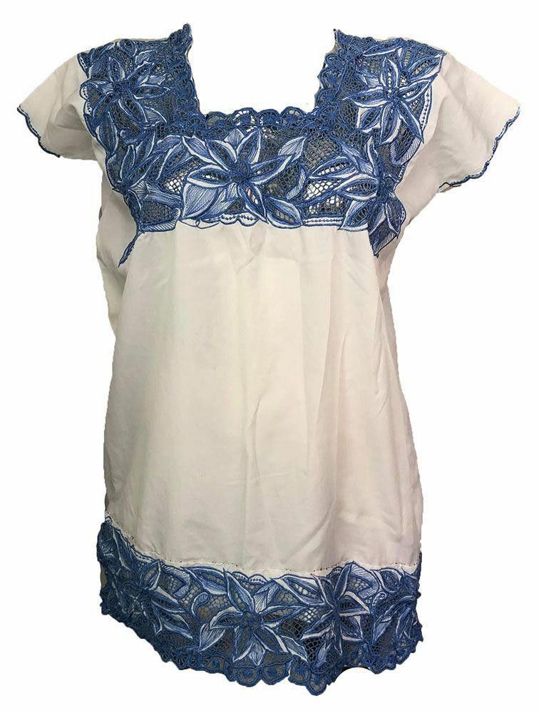 Designer Pre Owned White Hand Made Blouse L Size L / US 10 / IT 46 - 1 Thumbnail