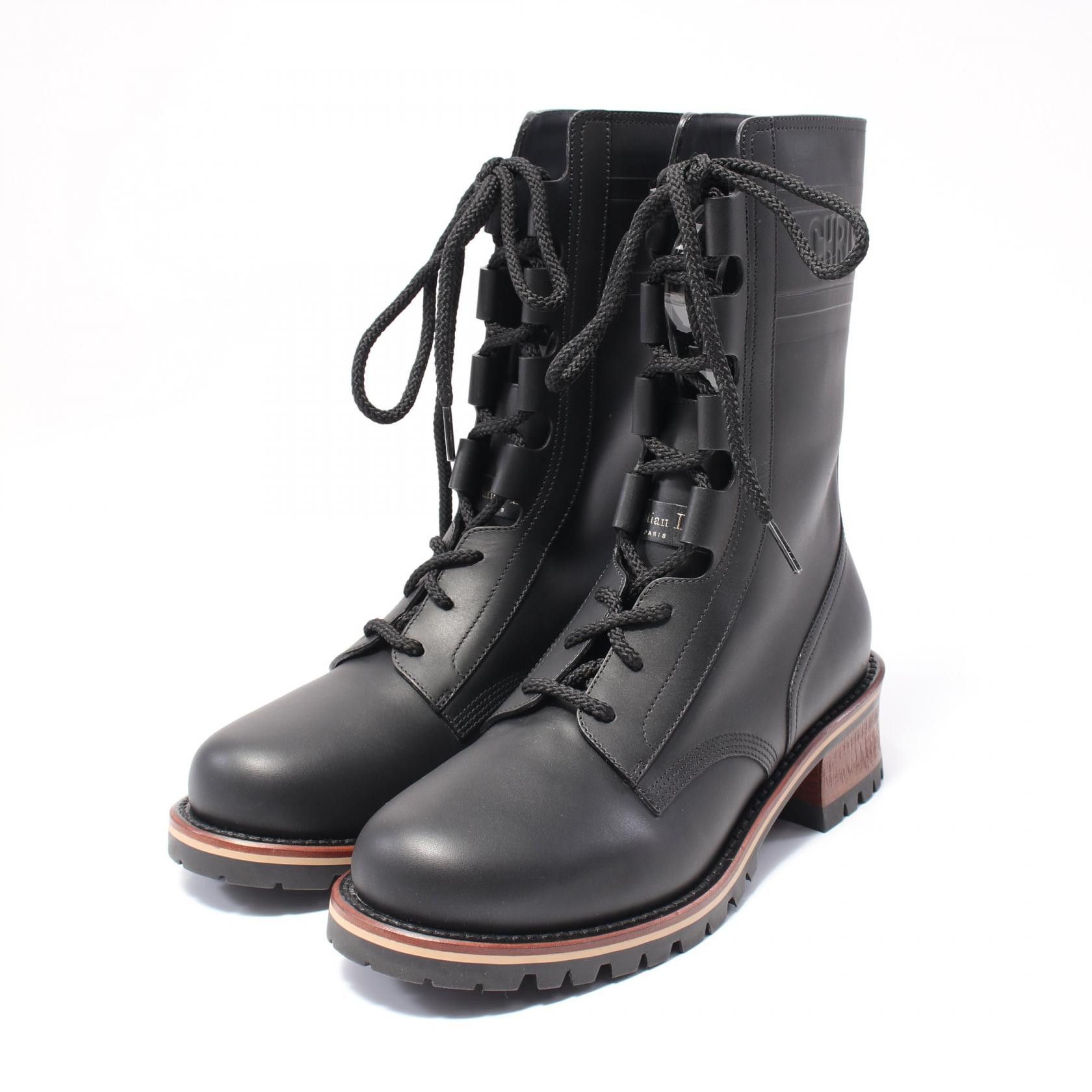 Dior Dior Dior Quest Leather Boots Leather Shoes Kdi668Vea90040 in Black, Women's