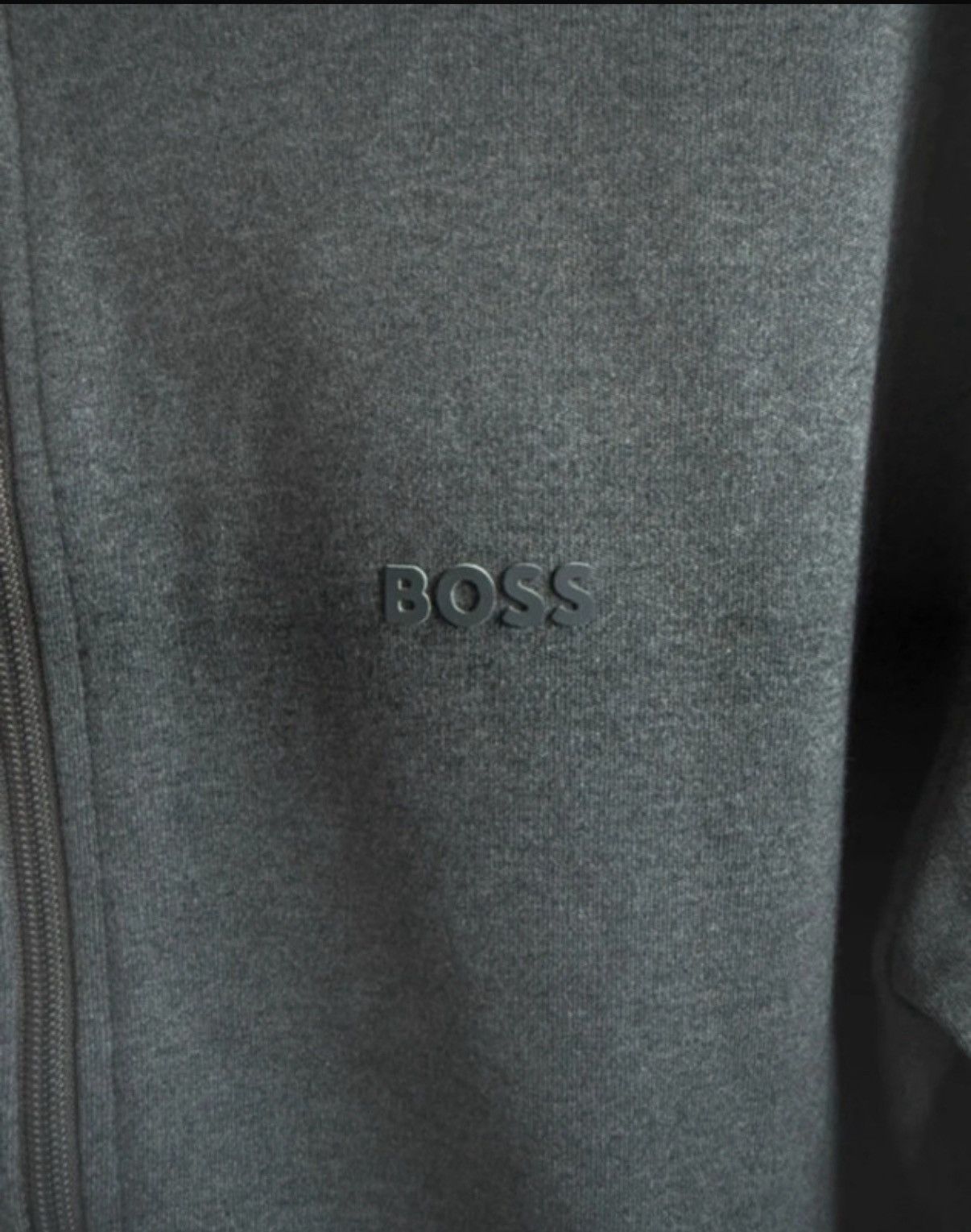 Hugo Boss Hugo Boss Green Skaz X, Men's Gray Zip-Up Sweatshirt, M Size US M / EU 48-50 / 2 - 3 Thumbnail