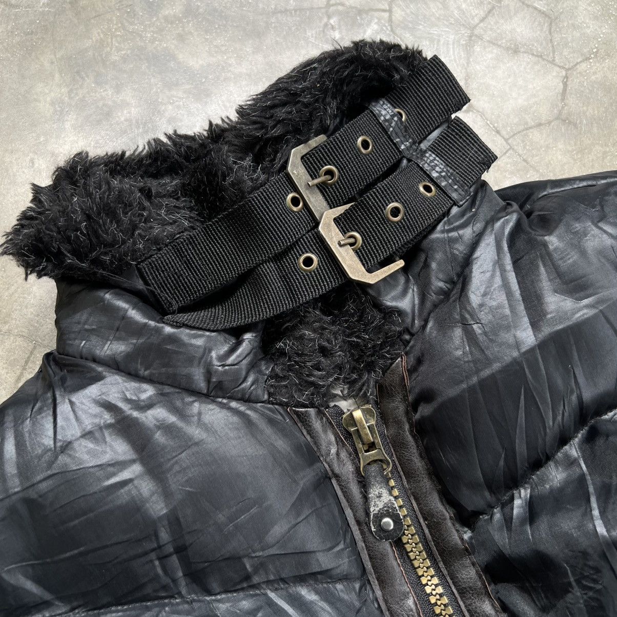 BUFFALO BOBS 2000s Maggie May Buffalo Bobs Style Down Fur Zip Jacket Size US L / EU 52-54 / 3 - 6 Thumbnail