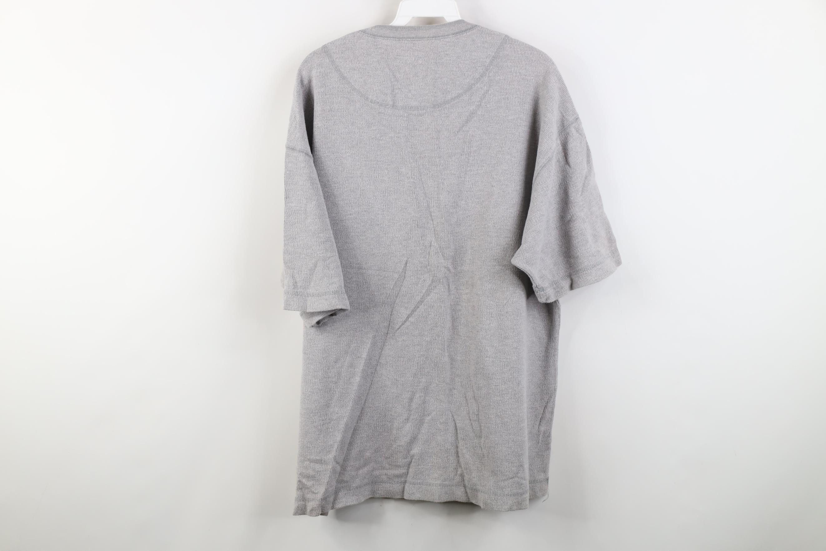Levi's Vintage 90s Levis Knit Short Sleeve Henley T-Shirt Gray Size US XL / EU 56 / 4 - 12 Thumbnail