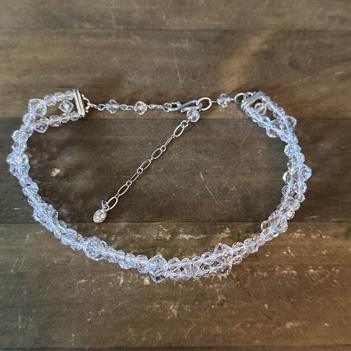 Swarovski × Vintage Vintage Swarovski Crystal bead choker necklace Size ONE SIZE - 3 Thumbnail