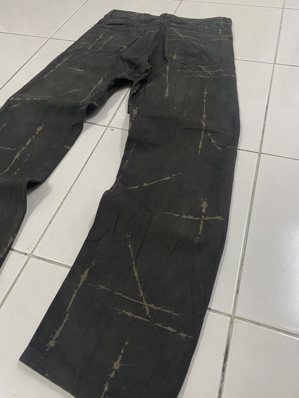 Japanese Brand VTG TESS HIRO Japan Distressed Scratch Denim Pants Size US 30 / EU 46 - 14 Thumbnail