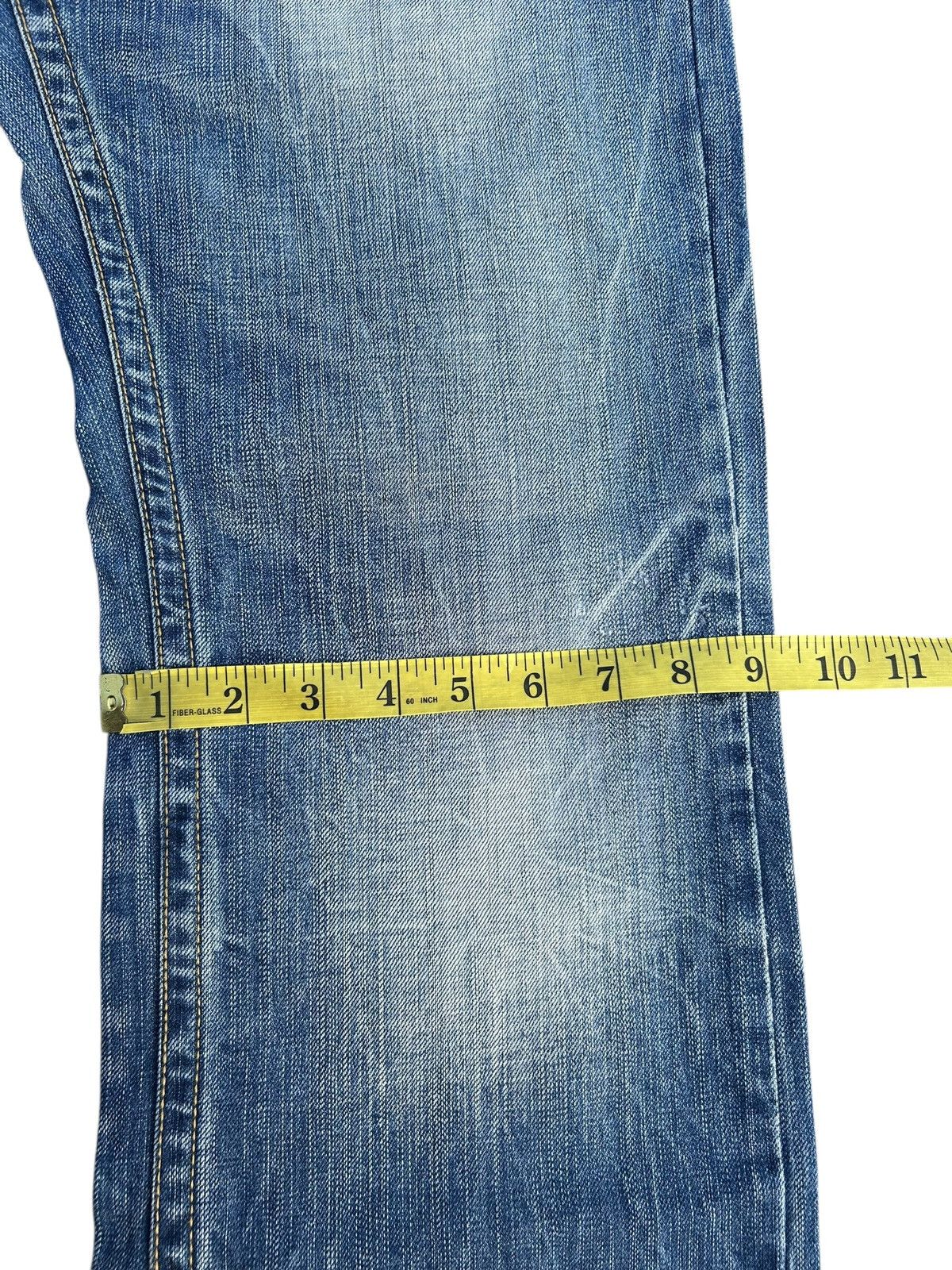 Kapital RED PEPPER JAPAN HIPPIES SMILE DISTRESSED DENIM JEANS Size US 34 / EU 50 - 23 Thumbnail
