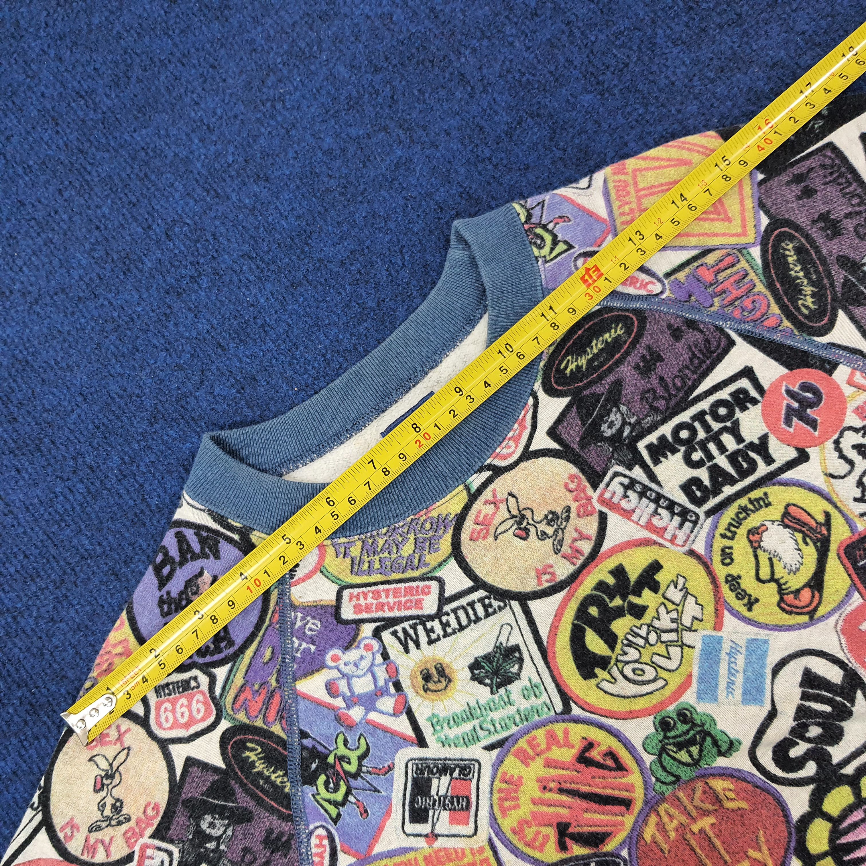 Hysteric Glamour × Japanese Brand × Vintage Vintage Hysteric Glamour Full Printed Sweatshirt C220N12 Size US XS / EU 42 / 0 - 9 Thumbnail