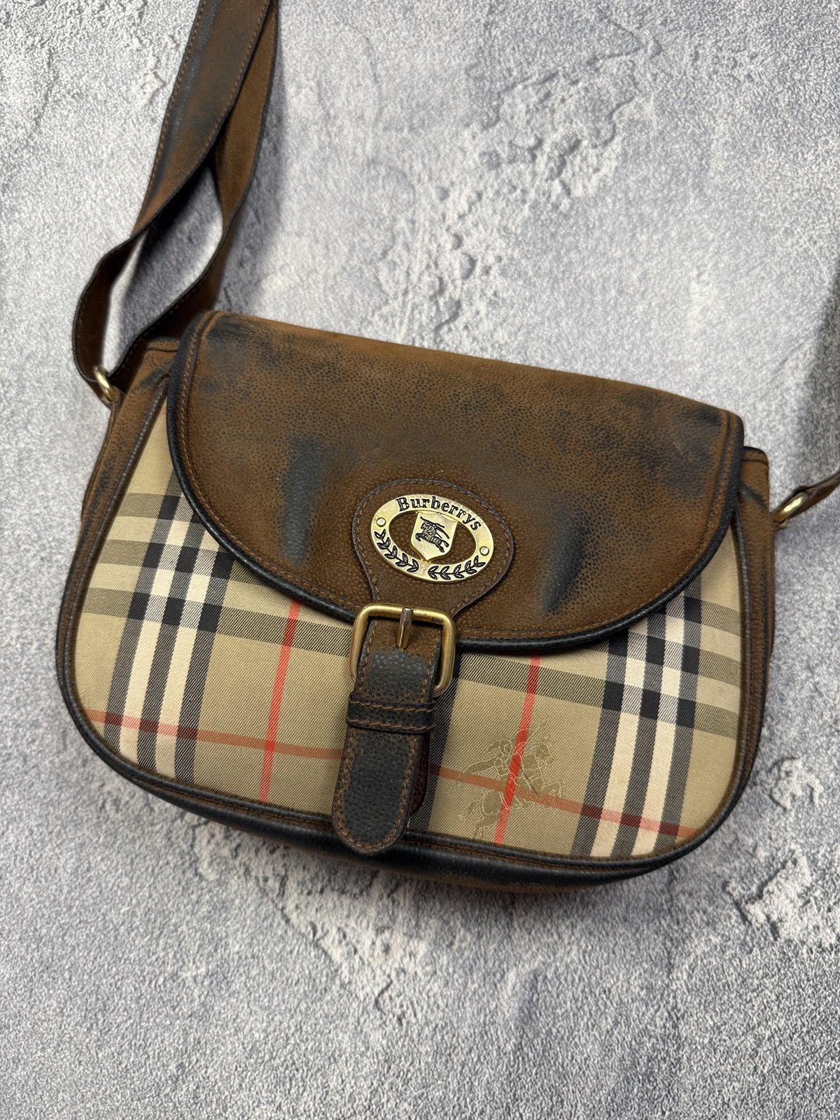 Burberry Vintage Burberrys Monogram Crossbody Bag Size ONE SIZE - 3 Thumbnail