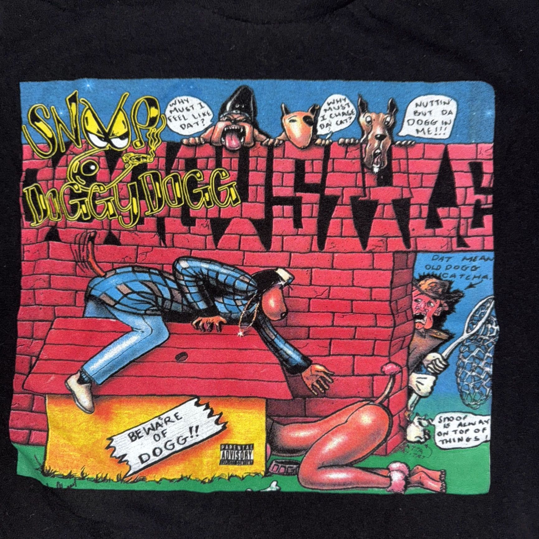 Vintage VINTAGE Snoop Doggy Dogg Doggystyle T-Shirt M Black Mens Medium 20x25 90s Hip Hop Band Shirt Size US M / EU 48-50 / 2 - 2 Thumbnail