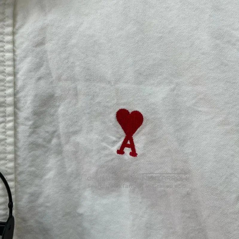 AMI AMI White Cotton Embroidered Shirt . Size US M / EU 48-50 / 2 - 3 Thumbnail