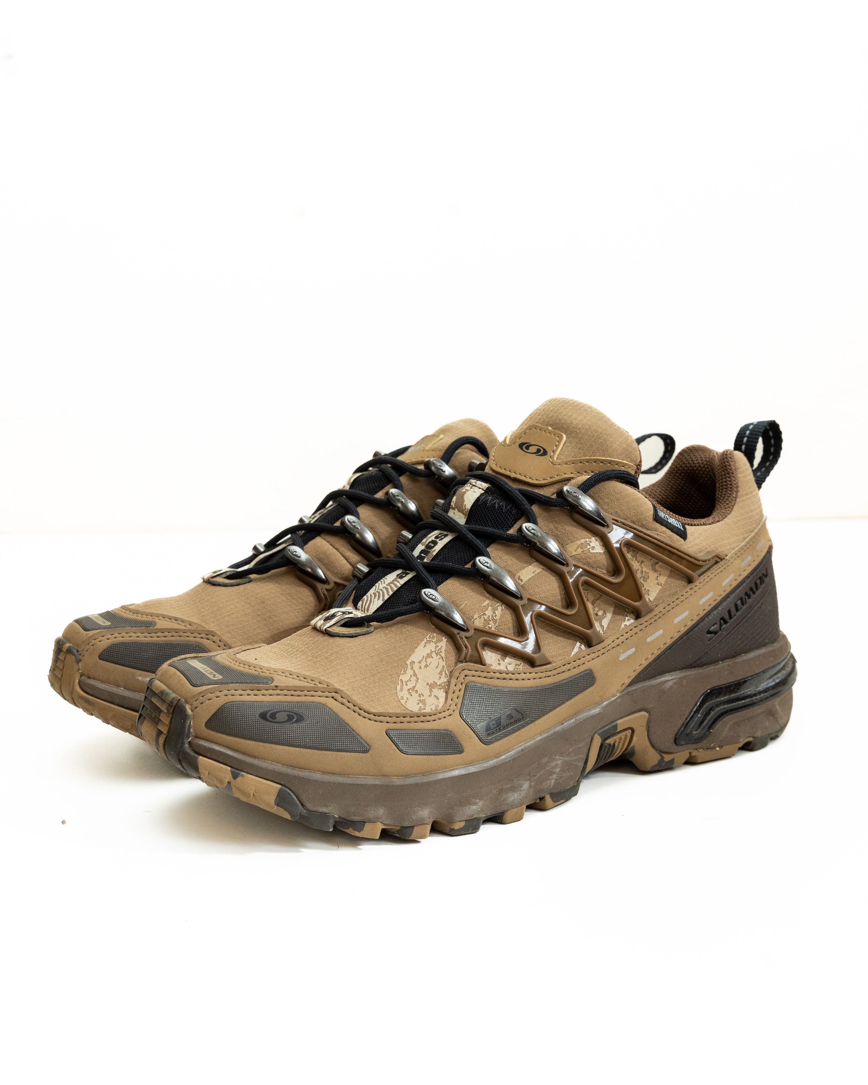 image of Atmos x Salomon Acs+ Cswp Shoes in Tan, Men's (Size 9)
