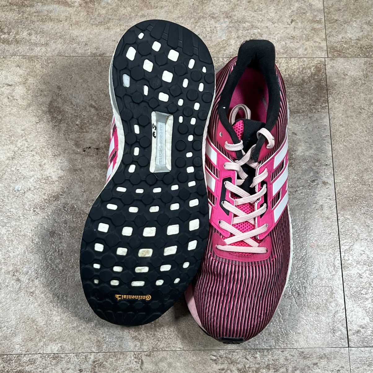 Adidas Adidas Movement Boost Shoe BB3470 Pink Knit Lace Up Sneaker Size US 7.5 / EU 40-41 - 4 Thumbnail