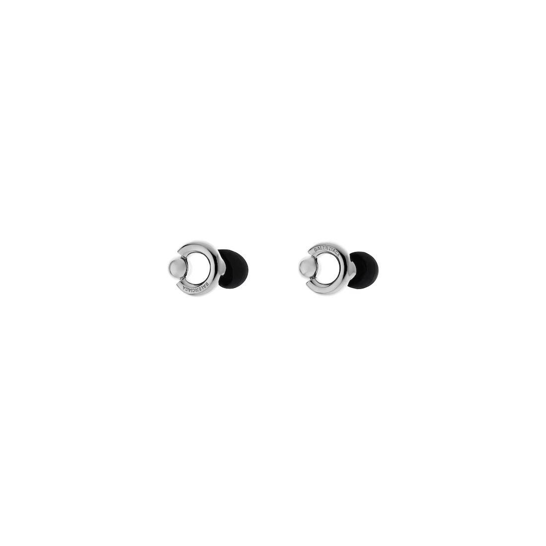 Balenciaga o1in1g0226 Size: OS / Berlin Ball Ear Jewels in Brown/Beige Size ONE SIZE - 2 Thumbnail