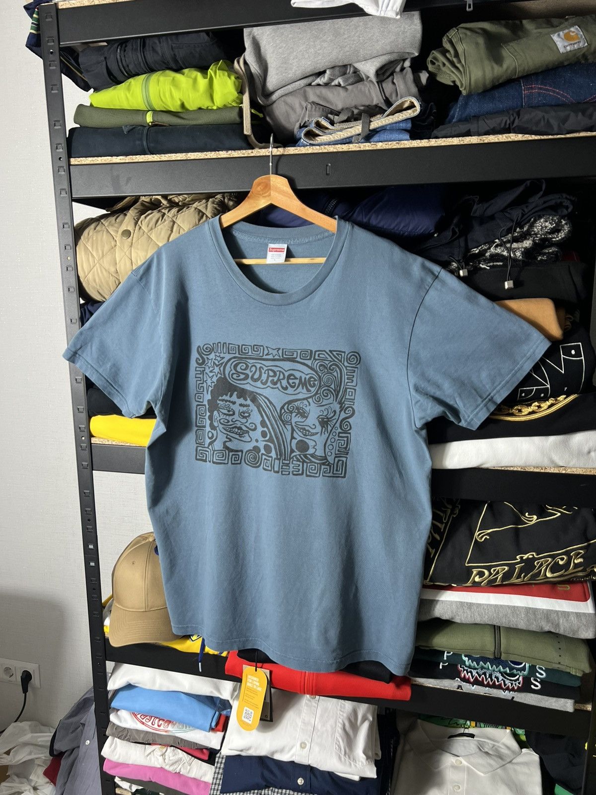 Supreme 🔥 Supreme Psychedelic Faces T-Shirt Rare Graphic — Blue Tee Size US L / EU 52-54 / 3 - 1 Thumbnail