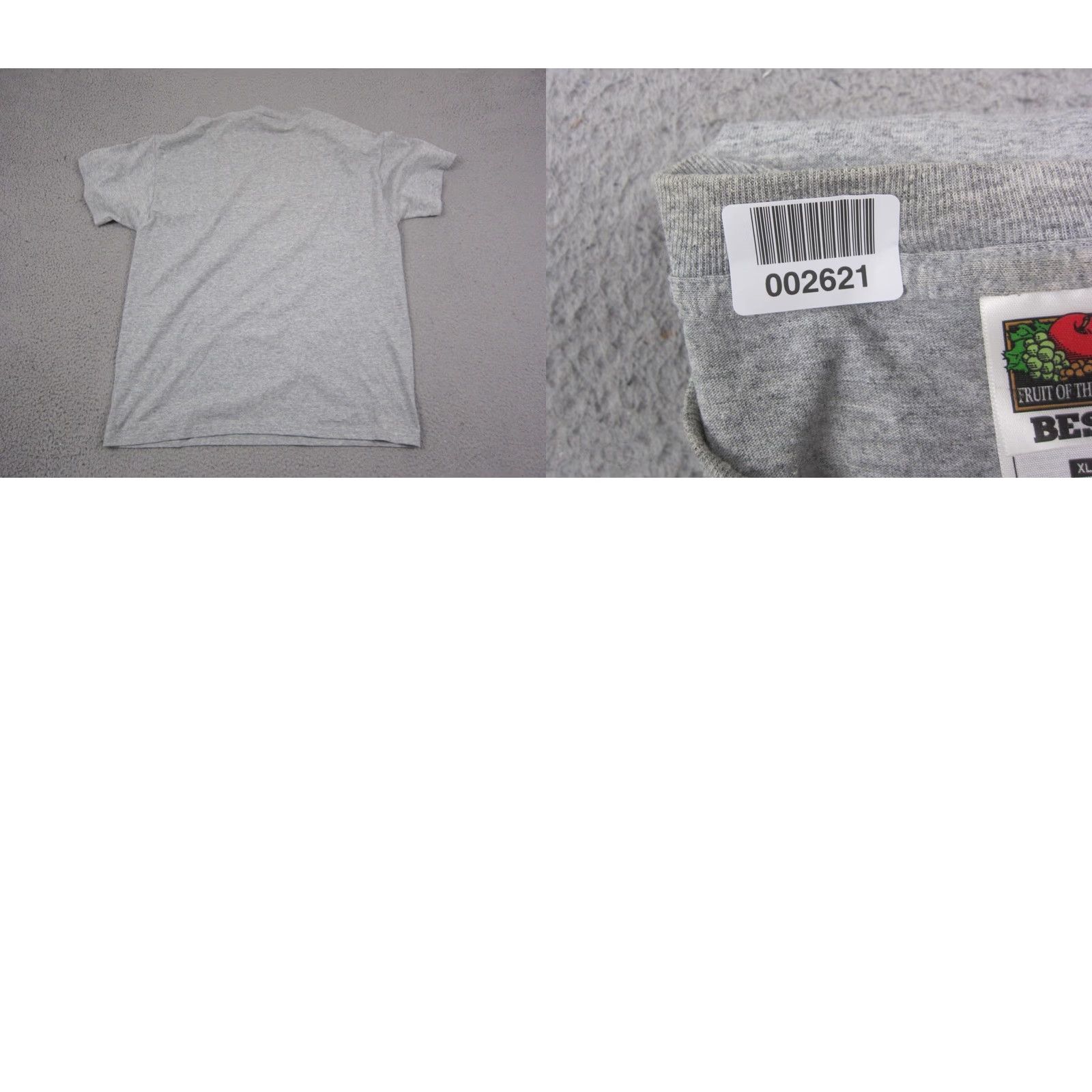 Fruit Of The Loom Vintage Fruit of the Loom Beer Shirt Mens XL Gray Graphic Print 90s Funny Embroidery Crew Neck Short Sleeve T-Shirt Size US XL / EU 56 / 4 - 9 Thumbnail