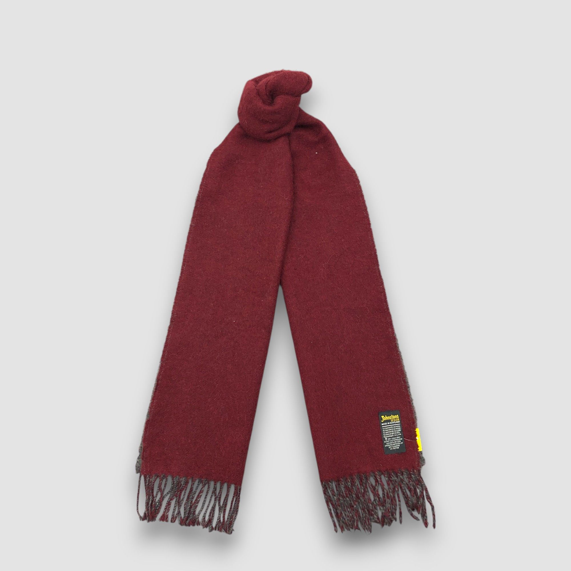 Johnstons Of Elgin Vintage Johnston OF Elgin Scarf Muffler Wool Scarves Size ONE SIZE - 1 Thumbnail